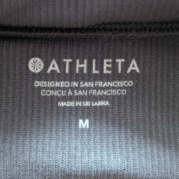 Athleta Charcoal Ribbed Bralette - Picture 2 of 7